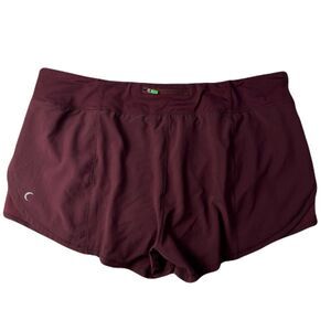 Zyia Shorts Womens XXL Energy Plum Running Lightweight High Rise Lined Reflect